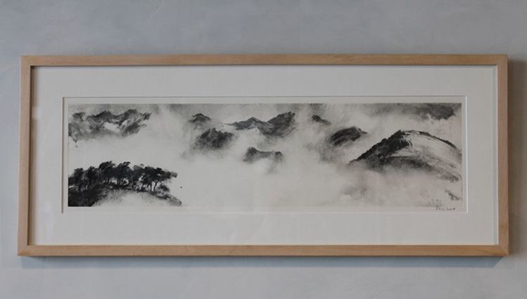 [Translate to Englisch:] Eclaircie - monotype, 29 x 71 cm